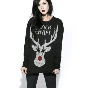 Black Metal Rudolph Crewneck